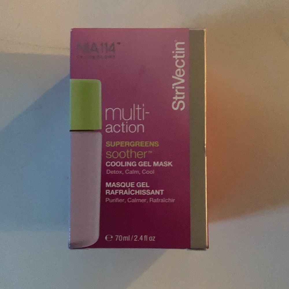STRIVECTIN Supergreens Soother Cooling Gel Mask 2.4oz $48 NIB - Picture 7 of 9